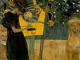 Gustav Klimt Wall Art - The Music